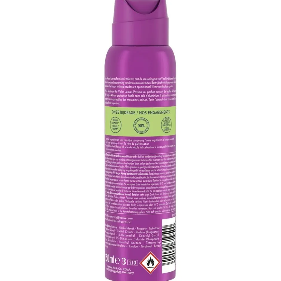 Fa Violet Leaves Passion Deodorant Spray< Deospray