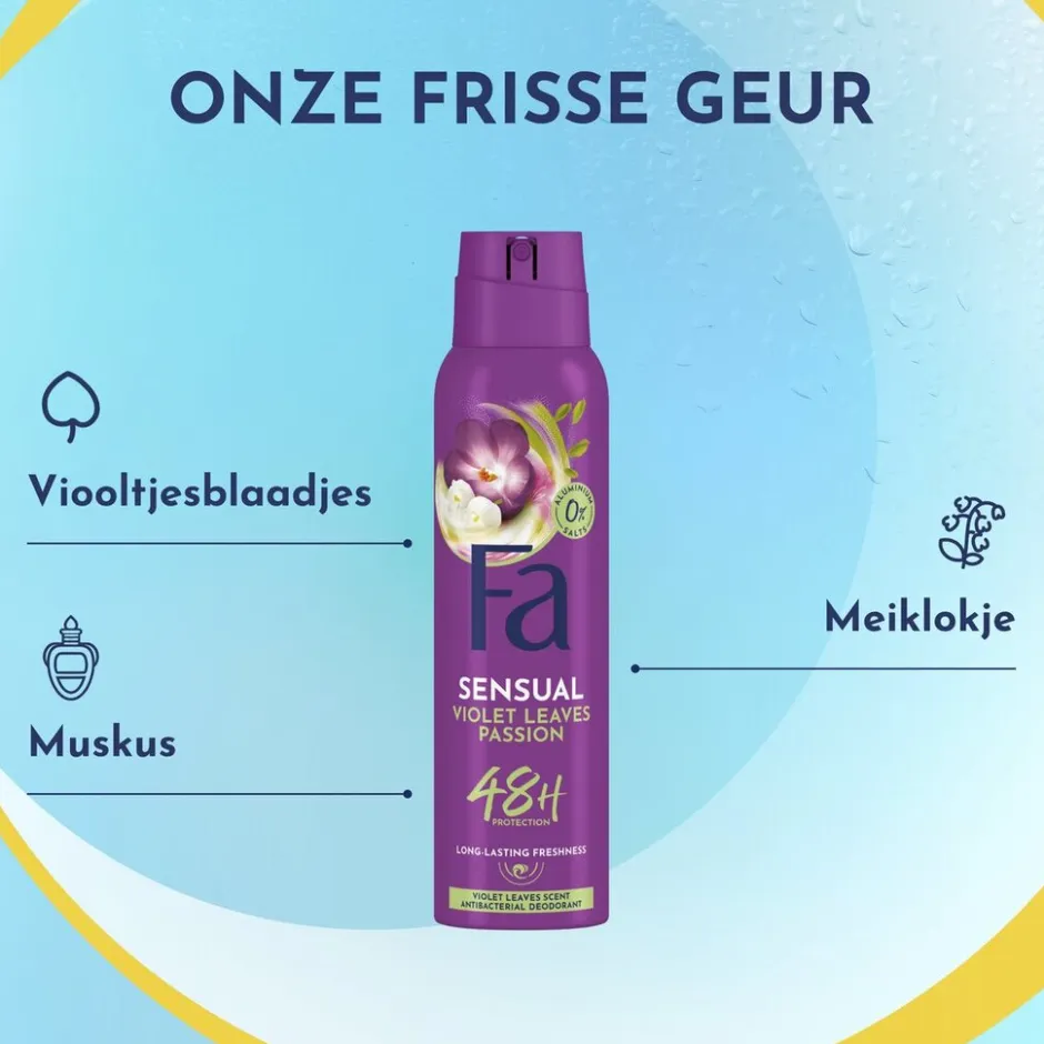 Fa Violet Leaves Passion Deodorant Spray< Deospray