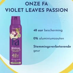 Fa Violet Leaves Passion Deodorant Spray< Deospray