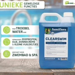 Famiflora Clearswim vloeibaar 10L tegen troebel water< Zwembaden En Accessoires