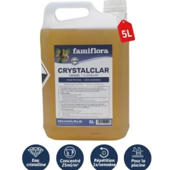 Famiflora Crystalclar vloeibaar 5L groenverwijderaar< Zwembaden En Accessoires