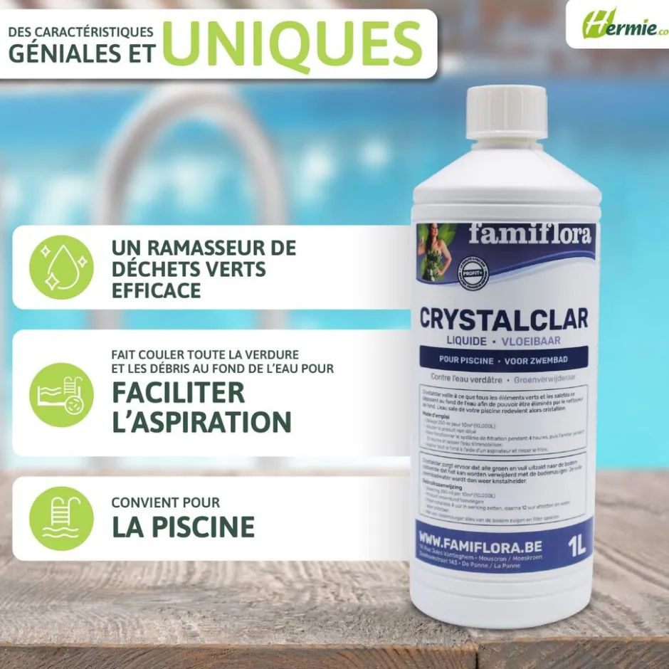 Crystalclar vloeibaar 2L groenverwijderaar|Famiflora Best