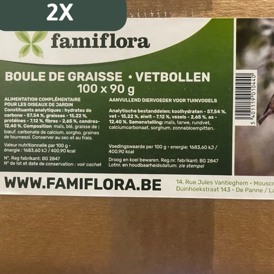 Famiflora mezenbollen zonder net< Vogel