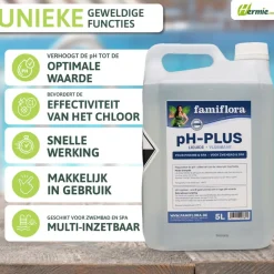 Famiflora pH-plus vloeibaar 10L om pH waarde te verhogen< Zwembaden En Accessoires