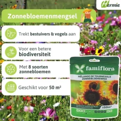 zonnebloemenmix bloemenzaden|Famiflora Discount