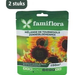 zonnebloemenmix bloemenzaden|Famiflora Discount