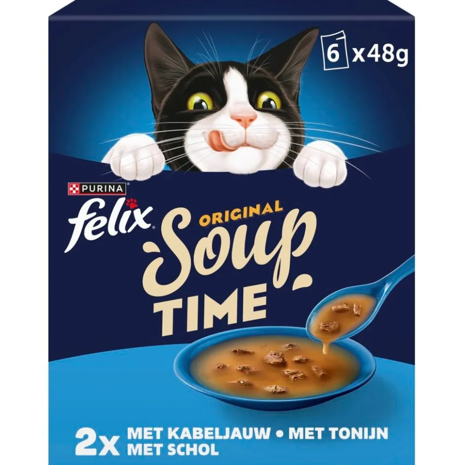 Felix Little Extras Soup Time Kattenvoer< Katten