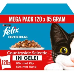 Felix Original Countryside Selectie in Gelei Kattenvoer< Katten
