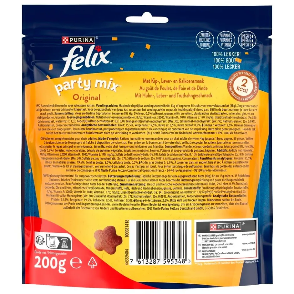 Party Mix Original Kattensnacks|Felix New