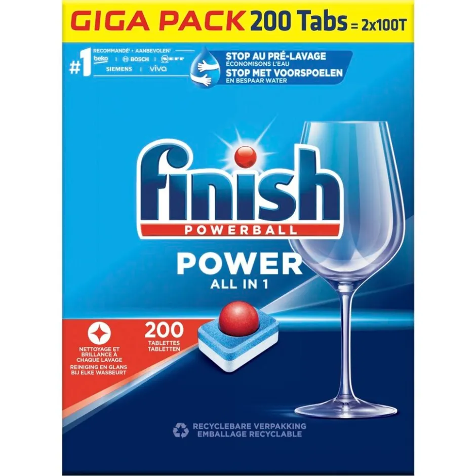 Powerball All-In-1 Vaatwastabletten|Finish Discount