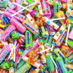 Fruit-tella , Mentos, Chupa Chups & Look-O-Look mini's strooigoed snoepmix XL< Trakteren
