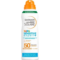 Garnier Ambre Solaire Kids Sensitive Expert+ SPF50+ Zonbeschermende Mist< Baby Zonnebrand|Zonnebrand