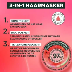 Fructis Garnier Watermelon Hair Food 3-in-1 Haarmasker< Haarmasker
