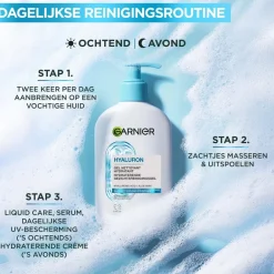 Garnier Skin Naturals Garnier Hyaluron+ Hydraterende Gezichtsreinigingsgel< Gezichtsreiniging