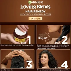 Loving Blends Garnier Avocado-Olie & Sheaboter Haarmasker< Haarmasker