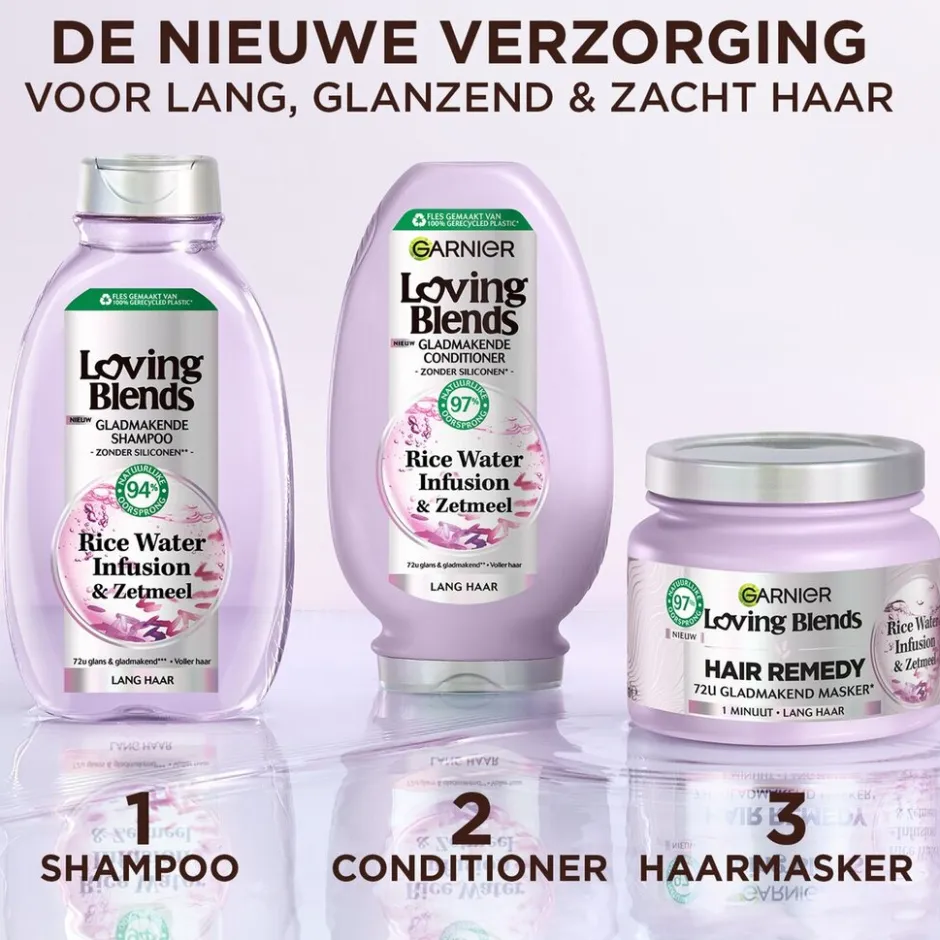 Garnier Rice Water Infusion & Zetmeel Gladmakende Conditioner|Loving Blends Clearance