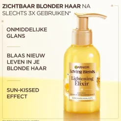 Loving Blends Garnier Sun-Kissed Chamomile & Bloemenhoning Lightening Elixir< Haarserum