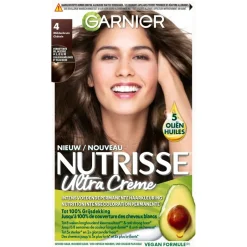 Garnier Ultra Crème 4 Middenbruin Permanente Haarkleuring|Nutrisse Discount