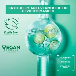 Garnier Skin Naturals Garnier SkinActive Cryo Jelly Anti-Vermoeidheid Gezichtsmasker met Hyaluronzuur< Gezichtsmaskers
