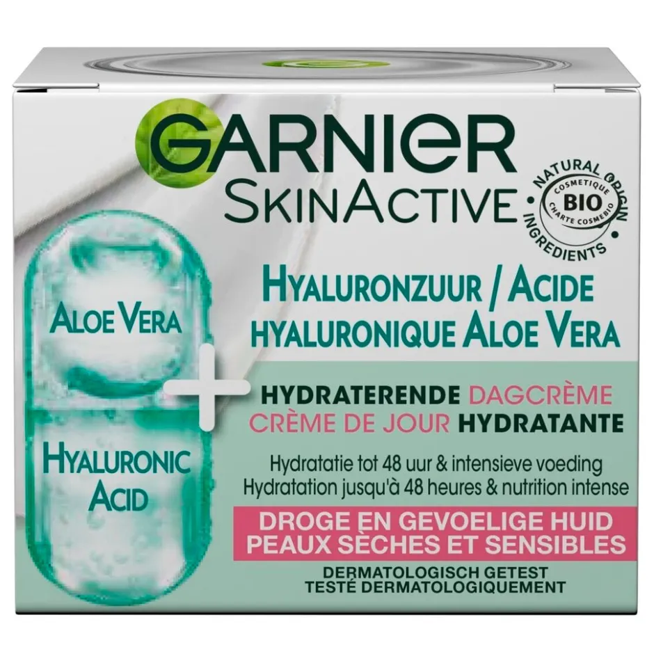 Garnier SkinActive Hyaluronzuur en Aloë Vera Hydraterende Dagcrème|Garnier Skin Naturals Discount