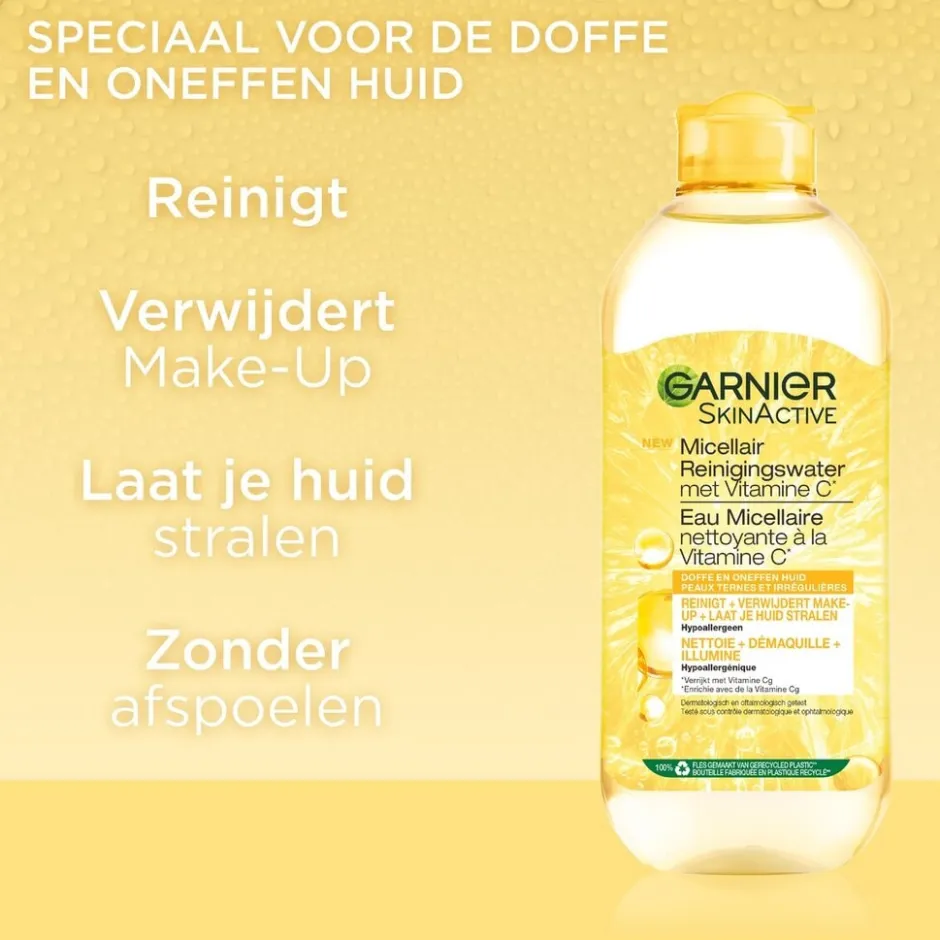 Garnier SkinActive Micellair Reinigingswater met Vitamine C|Garnier Skin Naturals Discount