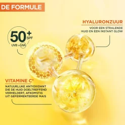 Garnier Vitamine C SPF50+ Invisible Anti-Pigmentvlekken Daily UV Fluid|Garnier Skin Naturals Best