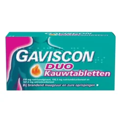 Duo Maagzuurremmer Kauwtabletten|Gaviscon Online