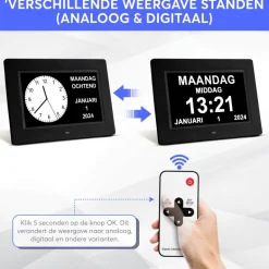 GEASY Dementieklok met 24 Alarmfuncties| Best