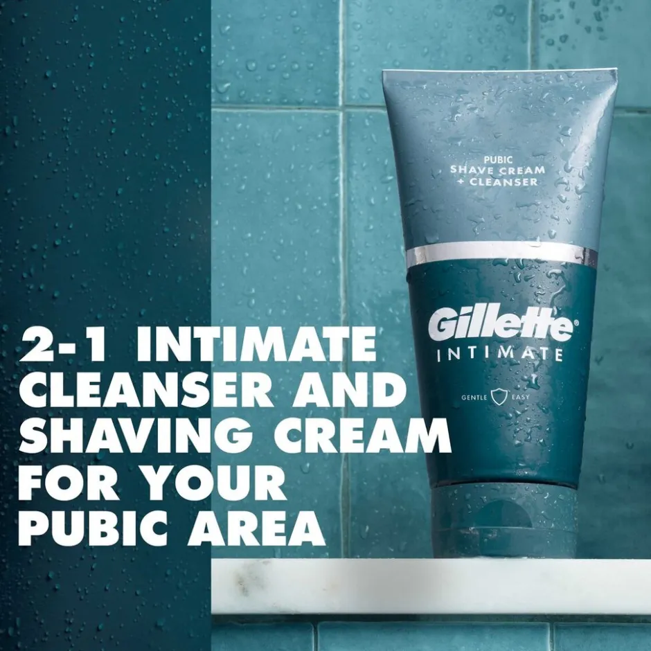 Intimate 2-In-1 Scheercrème en Reiniger|Gillette New