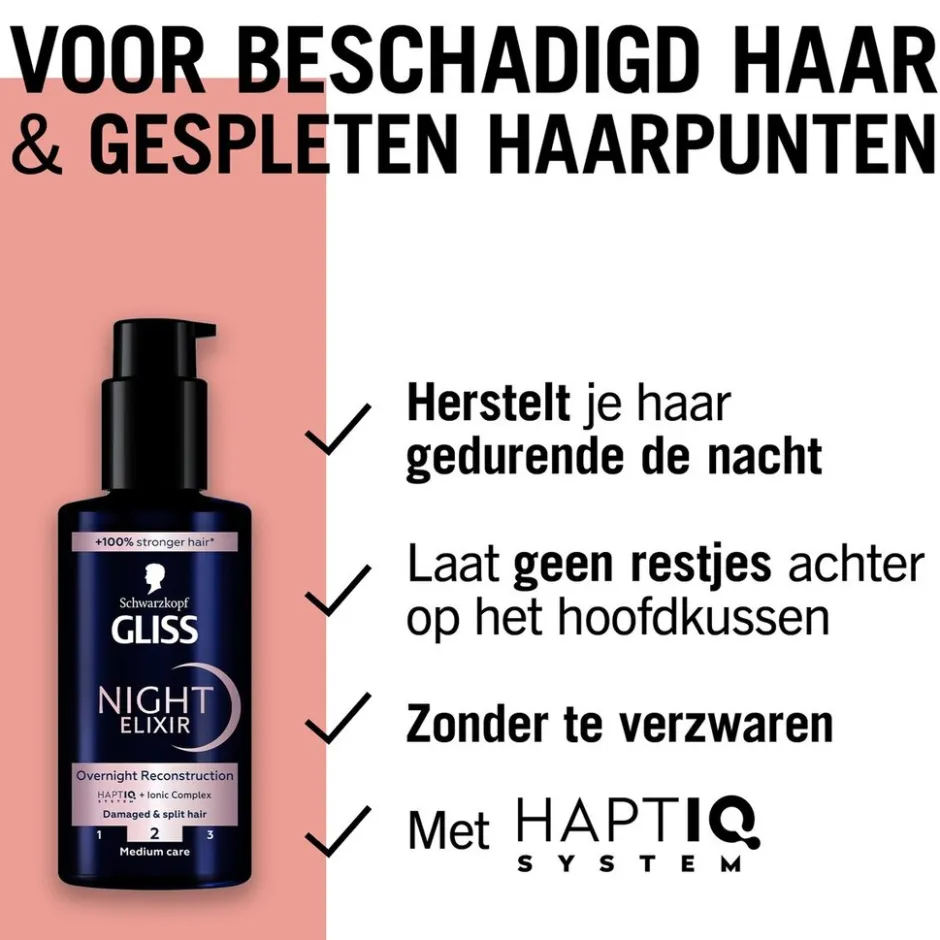 Gliss Overnight Reconstruction Night Elixir< Haartreatment