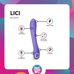 Good Vibes Only Lici G-Spot Vibrator< Seksspeeltjes