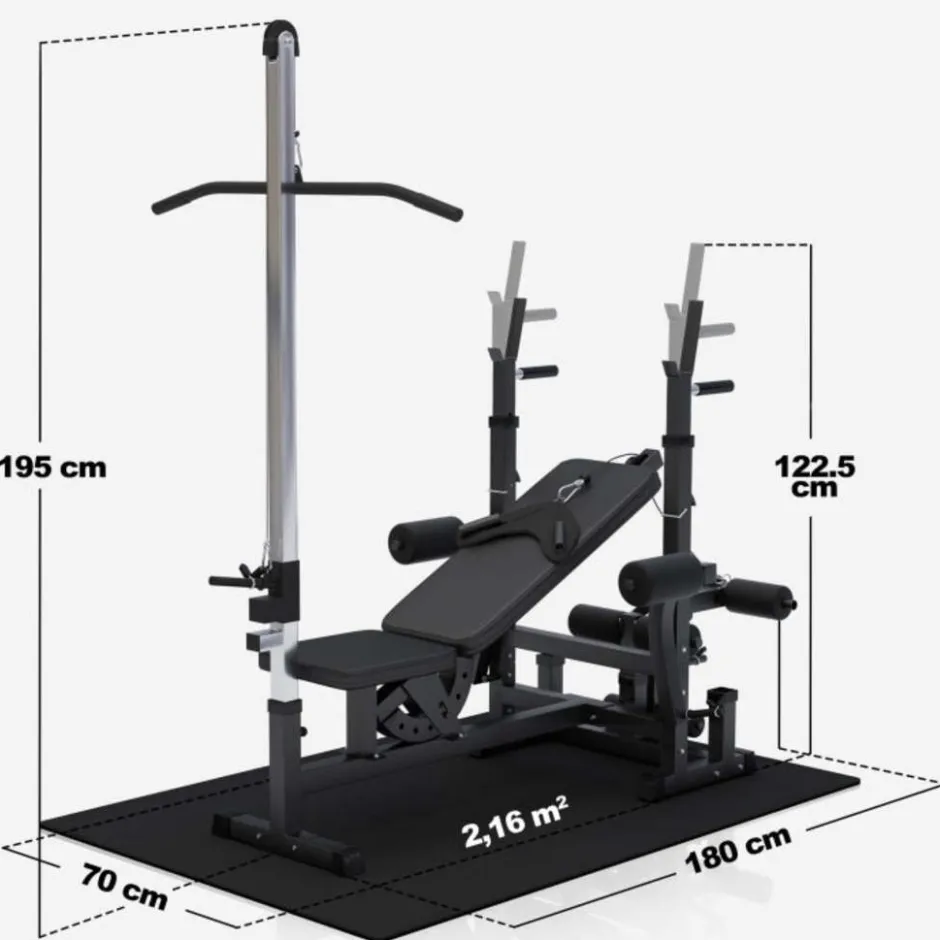 Gorilla Sports Complete homegym set< Halters En Gewichten