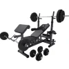 Gorilla Sports Universele halterbank met halterset< Halters En Gewichten