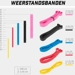Gorilla Sports Weerstandsband< Fitnessmaterialen