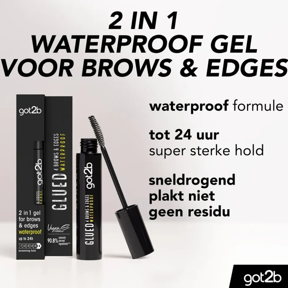 Got2B Glued 4 Brows & Edges Waterproof 2-in-1 Gel< Wenkbrauw Make-Up