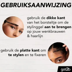 Got2B Glued 4 Brows & Edges Waterproof 2-in-1 Gel< Wenkbrauw Make-Up