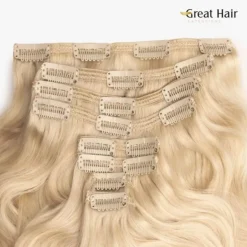 Great Hair Extensions Full Head Wavy 40cm< Hair Extensions