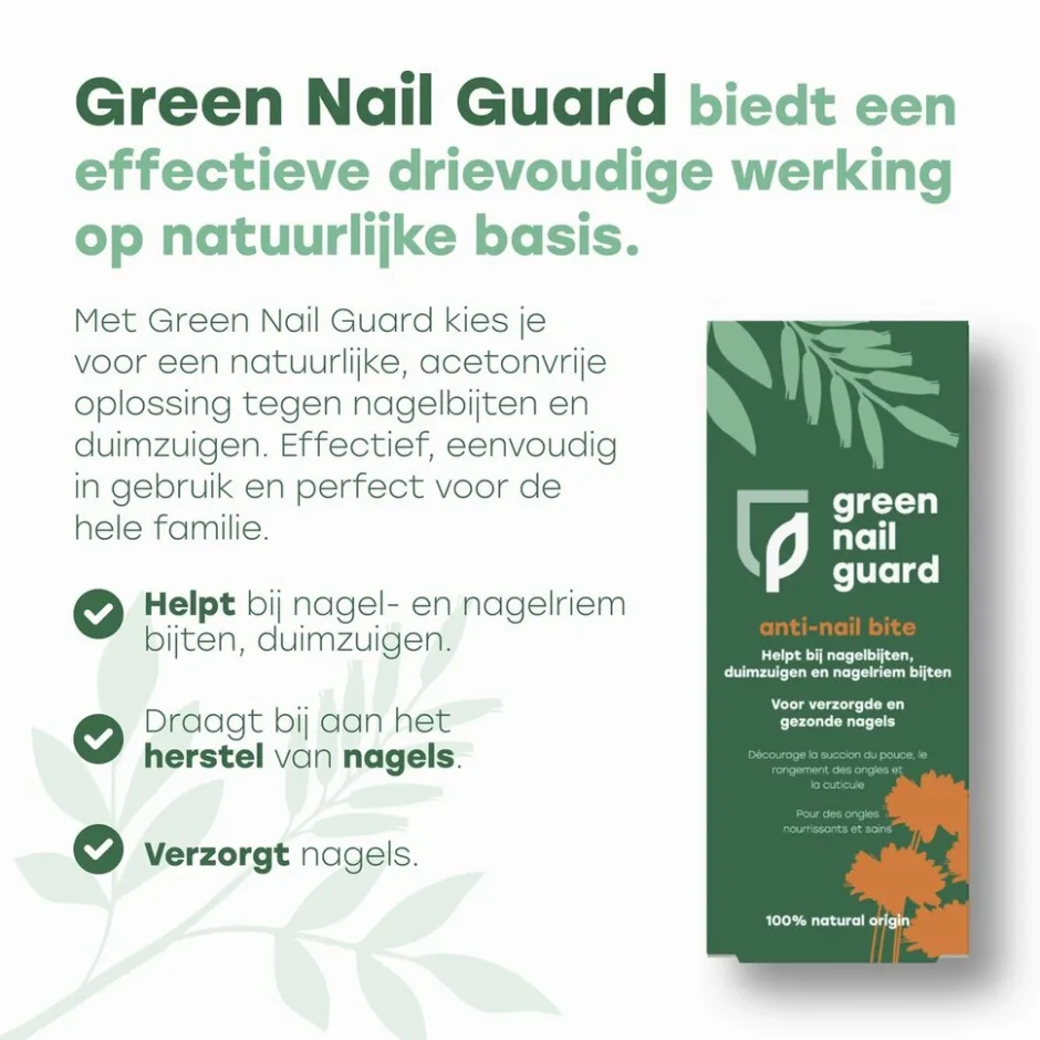 Anti-Nail Bite|Green Nail Guard Hot