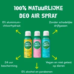 Happy Earth 100% Natural Air Jasmine Ho Wood Deospray< Deospray