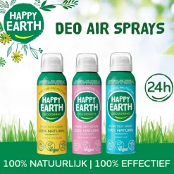 100% Natural Cedar Lime Deodorant Spray|Happy Earth Sale