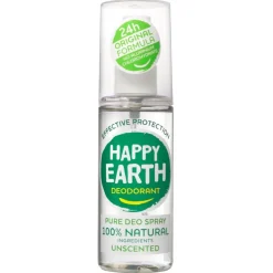 Happy Earth 100% Natural Geurloze Deodorant Spray< Deospray