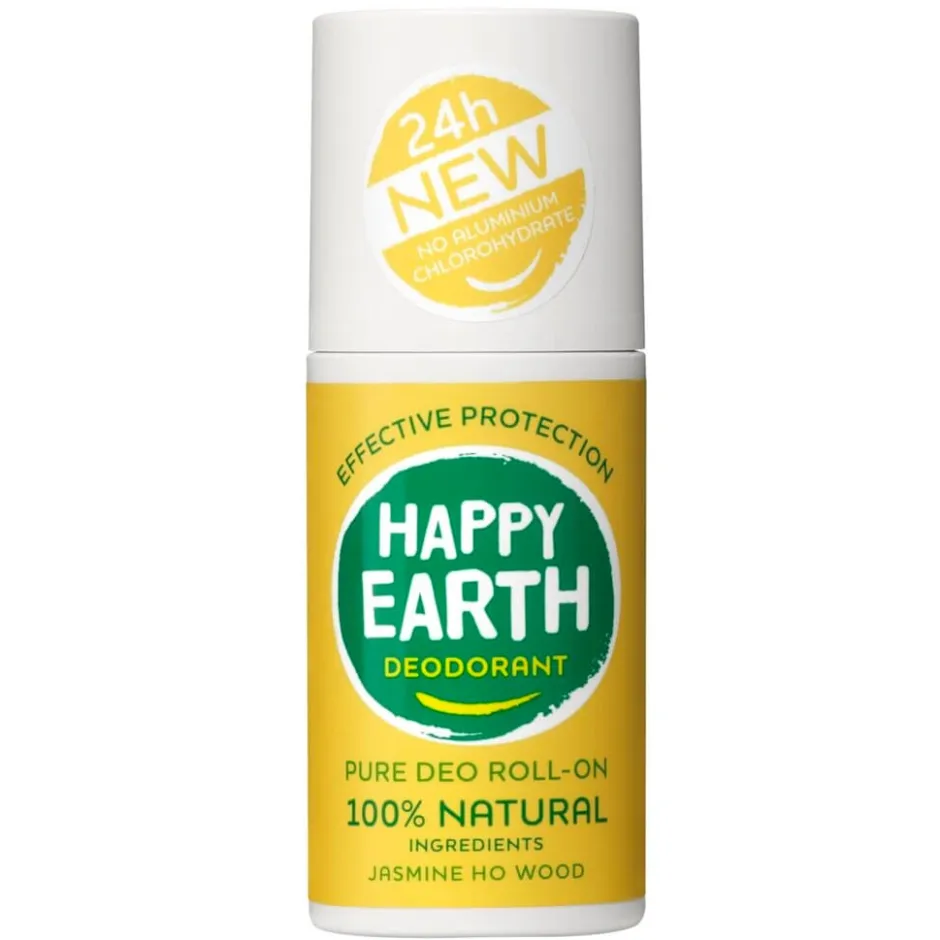 Happy Earth 100% Natural Jasmine Ho Wood Deodorant Roller< Deoroller
