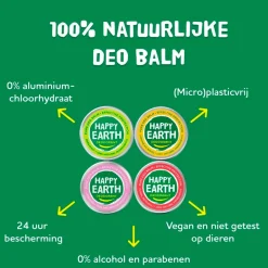 100% Natural Lavender Deodorant Balm|Happy Earth New