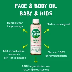 Baby & Kids 100% Natural Face & Body Oil|Happy Earth Outlet