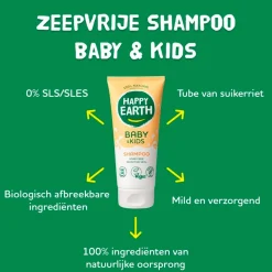 Happy Earth Baby & Kids 100% Natural Shampoo< Baby Haarverzorging