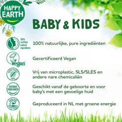 Happy Earth Baby & Kids 100% Natural Shampoo< Baby Haarverzorging
