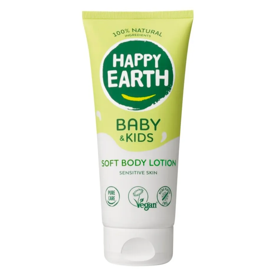 Happy Earth Baby & Kids 100% Natural Soft Bodylotion< Baby Huidverzorging