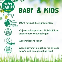 Baby & Kids 100% Natural Wash & Bath Gel|Happy Earth Clearance