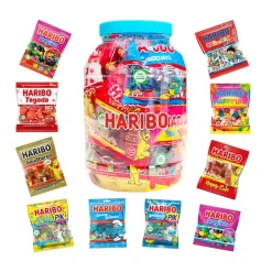 Haribo Mega-Fête strooigoed snoepzakjes mix< Snoep