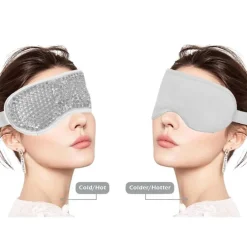Hot & Cold Compress Oogmasker / Verkoelend Masker - Ontspannend Spa Gel Oogmasker - Grijs| Outlet
